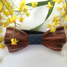 Модная мужская Новинка Деревянная галстук-бабочка вечерние футболки украшения