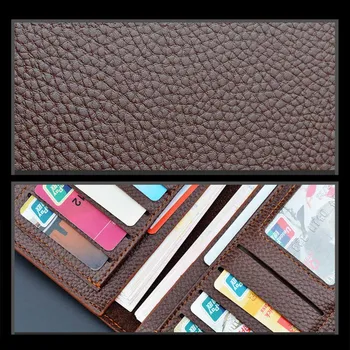 

Men Long Wallets Purse PU Thin Fashion Durable For Credit ID Card Coin Money Holder Best Sale-WT