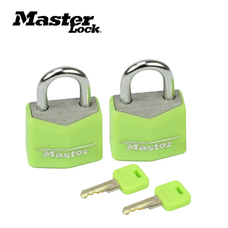 Master Lock small Mini Padlock Locker Lock Drawer Student Concentric  luggage case box Lovers Lock 4 Colors 2 Keys Wholesale (11)
