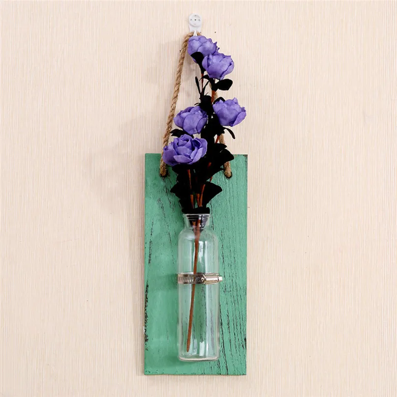 Настенная гидропонная ваза для растений, настенный цветочный горшок, украшение для стен, декоративные полки для дома#4A23