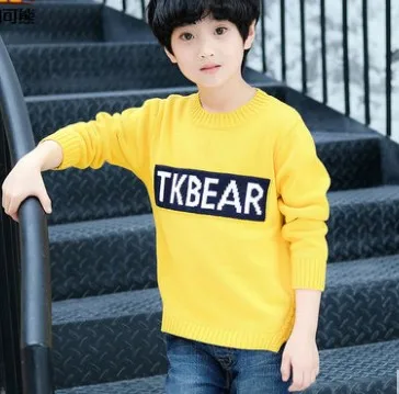 Г. Зимняя детская одежда свитера для мальчиков утепленный вязаный пуловер с длинными рукавами свитера для маленьких мальчиков, свитер для больших детей - Цвет: MY8818