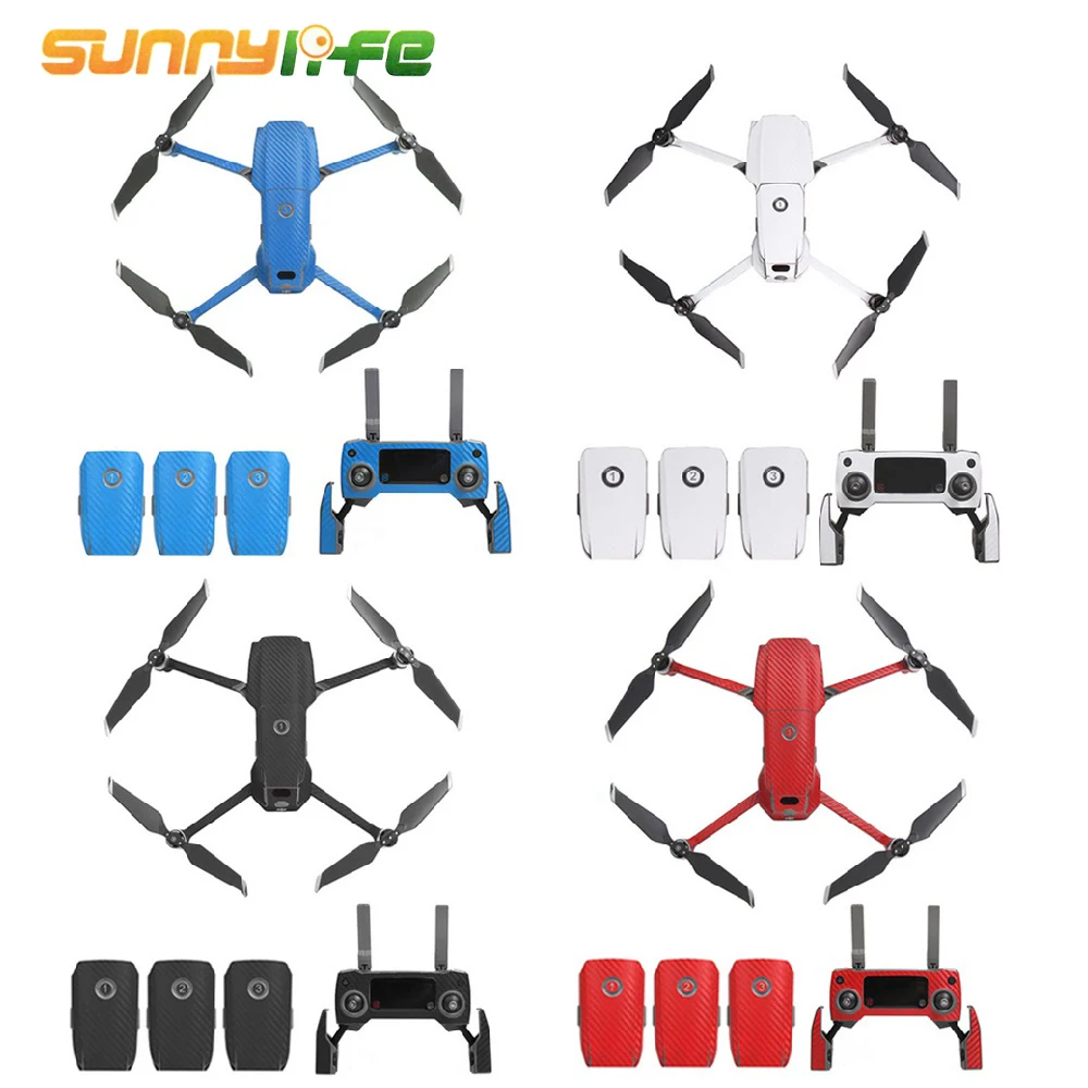 Водонепроницаемые наклейки SUNNYLIFE из ПВХ и углеродного волокна обернутые для DJI