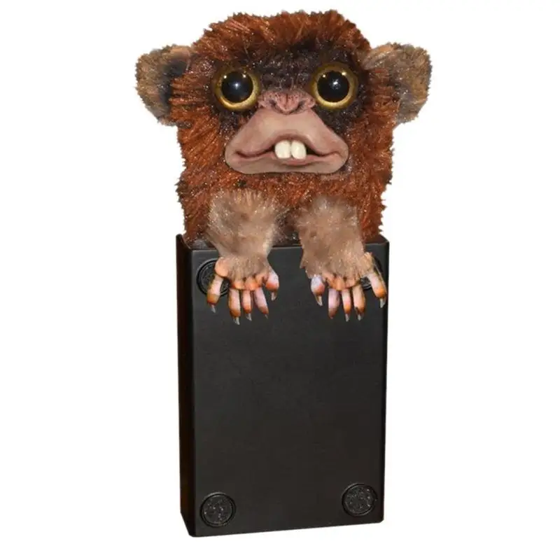 

Surprise Jitters Jokes Toys Innovative Scary Funny Tricky Fur Monkey Spoof Prank Toys Pet Plastic Brown Pet Fur Finger Toys Gift