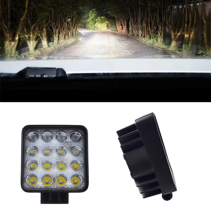 48 Вт автомобильный головной светильник s 16 светодиодный холодный белый светильник 4 дюйма Автомобильный рабочий светильник СВЕТОДИОДНЫЙ грузовик для внедорожника M77