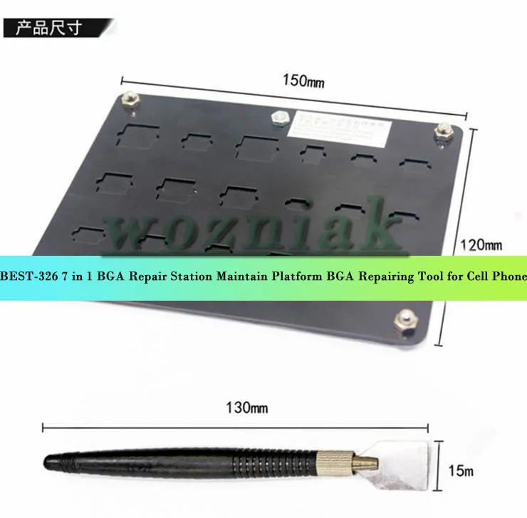 Лучший-326 7 в 1 BGA, станция ремонта поддерживающая платформа для ремонта bga инструмент для сотового телефона