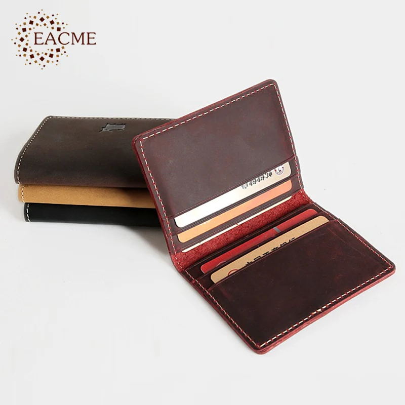 Prix pour EACME Cas De Carte À La Main Bourse Vintage Crazy Horse En Cuir Mini Portefeuilles Mince Délicat D'affaires Cartes De Crédit Cas Pack Titulaire Prix pour EACME Cas De Carte À La Main Bourse Vintage Crazy Horse En Cuir Mini Portefeuilles Mince Délicat D'affaires Cartes De Crédit Cas Pack Titulaire