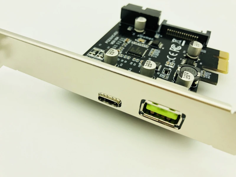 PCI Express e к USB 3 1 Type C переходная карта PCIe быстрой зарядке 2.4A и фронтальному майнеру с
