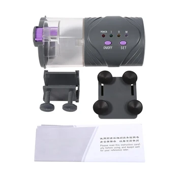 

SUNSUN Aquarium Automatic Fish Food Feeder for Pet Timer Feeding Dispenser with Battery Powered Adjustable Auto Feeder Machine