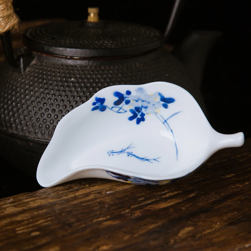 Керамический фарфор Jingdezhen чайная посуда инструмент чайная лопатка офис кунг-фу чайный сервиз аксессуары ручная роспись винтажный узор чайные ложки