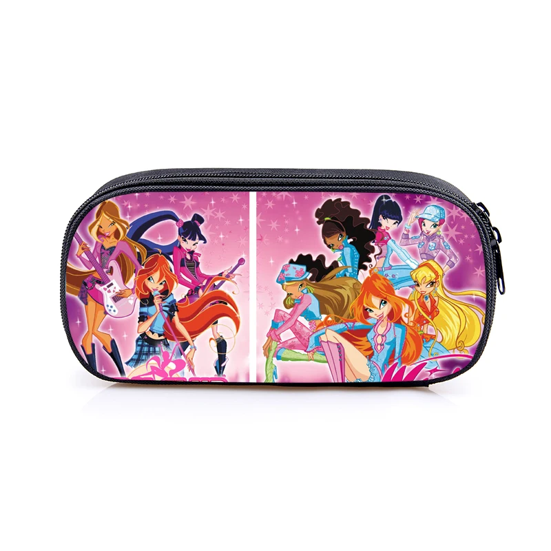 

Cartoon Printing Pencil Case Winx Club Boys Girls Pen Bags School Supplies Pencil Pouches Gift Kids Stationery Make Up Bags
