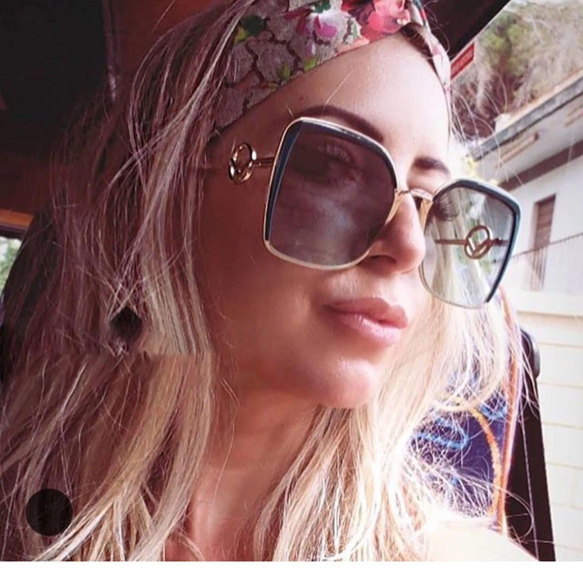 

Cat Eye Double Color Sunglasses Women Fashion Metal Frame Shades UV400 Vintage Glasses 49005