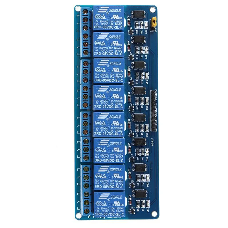 

KSOL 3X DC 5V 8 Channel Relay Module Board Shield for PIC AVR Arduino MCU DSP