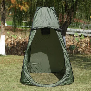 

Outdoor Portable Bath Mobile Toilet Warm Padded Bathing Dressing Simple Tent