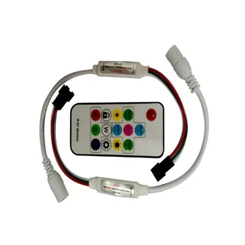 

1X SP103E mini digital LED strip controller can be control WS2801,WS2811 digital led strip 5V 12V available free shipping