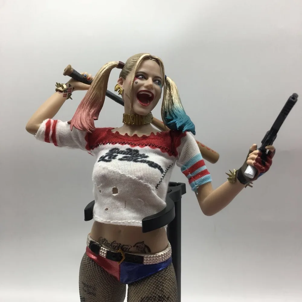 16 12inch Real Clothes Toys Sexy Suicide Squad Harley Quinn Pvc Action