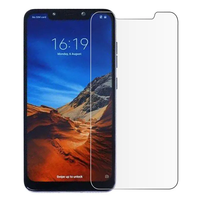Защитное стекло для Xiaomi Pocophone F1 2 шт. защита экрана закаленное пленка Poco