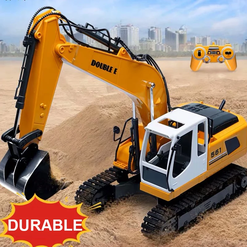 

RC Car 10 Channel RC Crawler Kit 2.4G 1/14 RC Excavator Charging With Battery RC Excavator RTR Toys for kids Gift
