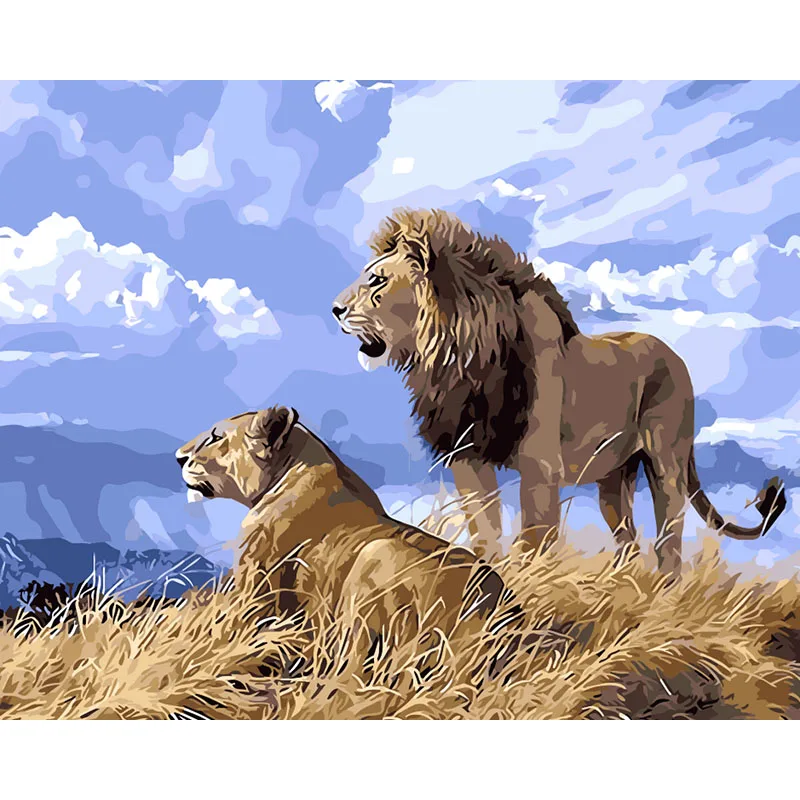 

The King Hand Made Paint High Quality Canvas Beautiful Painting By Numbers Surprise Gift Great Accomplishment
