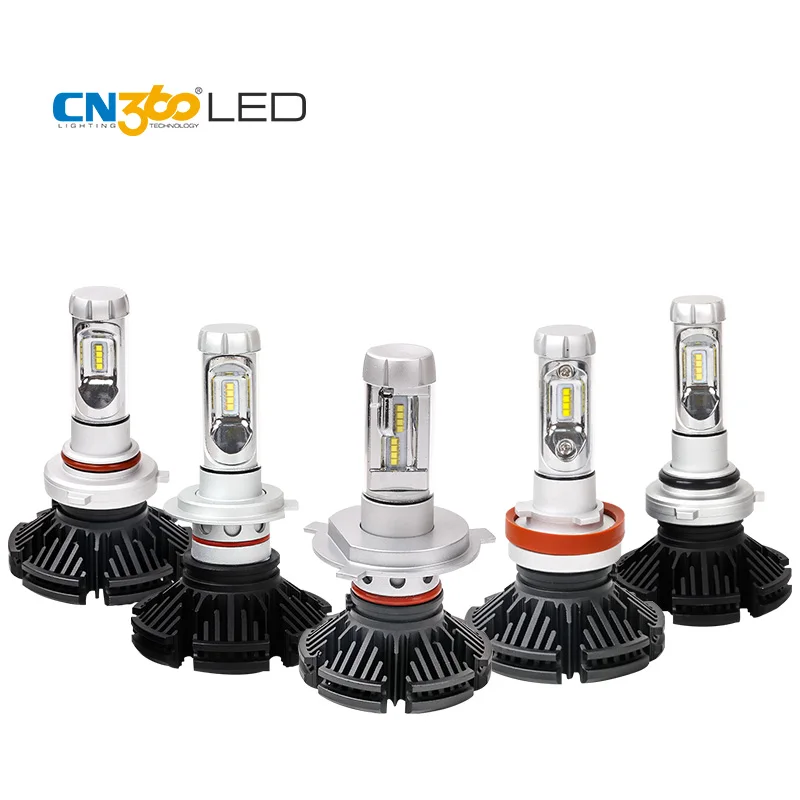 

CN360 2PCS For 2nd GEN ZES Chip Car H4 H7 H8 H9 H11 9005 HB3 9006 HB4 LED Headlight Conversion Kit Hi-Lo Beam Light 6000LM
