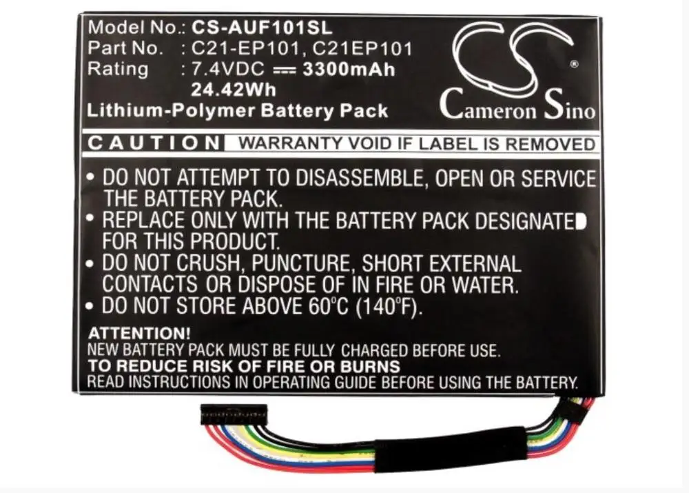 Аккумулятор Cameron Sino 3300 мАч для ASUS Eee Pad Transformer TF101 приставка мобильного телефона