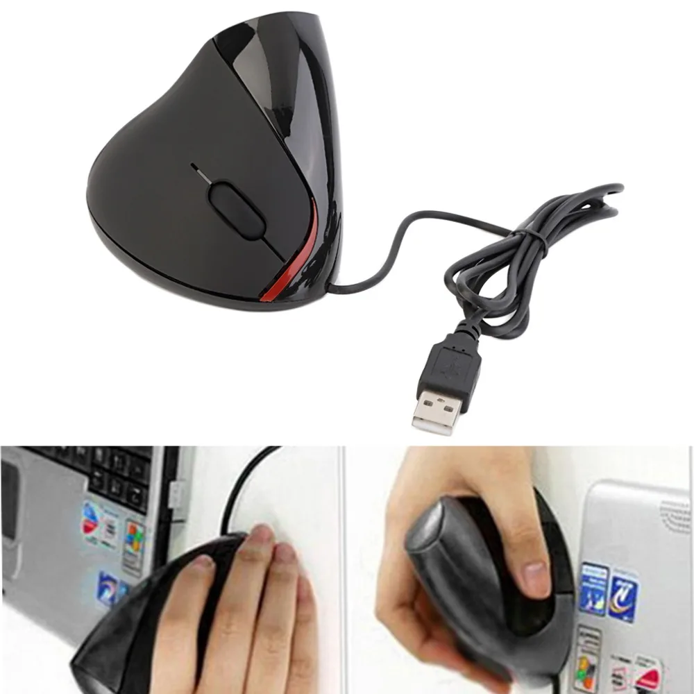 

New 5D wired Optical Gaming Mouse High Quality 2400DPI 2.4GH Vertical Ergonomic Upright Vertical mouse For Desktop & Laptop