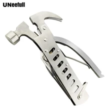 UNeefull Нержавеющая сталь многофункциональный молоток с Клещи Складной с Ножи отвертка видел гвоздодер Кемпинг Аварийный