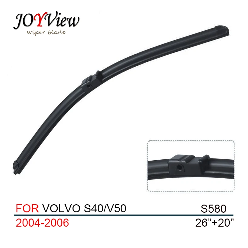 S580 Wipers Size26"+20"Fit For Volvo S40(2004 2006) & V50(04 06)Wiper