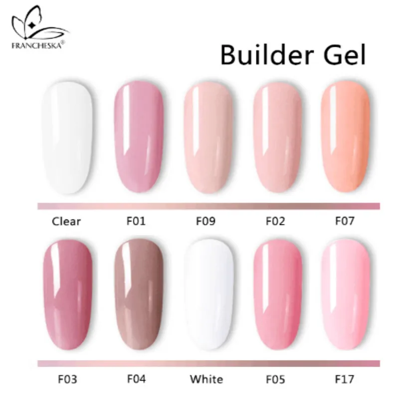 Francheska-nail-decoration-crystal-nail-Pink-White-Clear-UV-transparent-Builder-Nail-Art-UV-Gel-Nailarth (5)