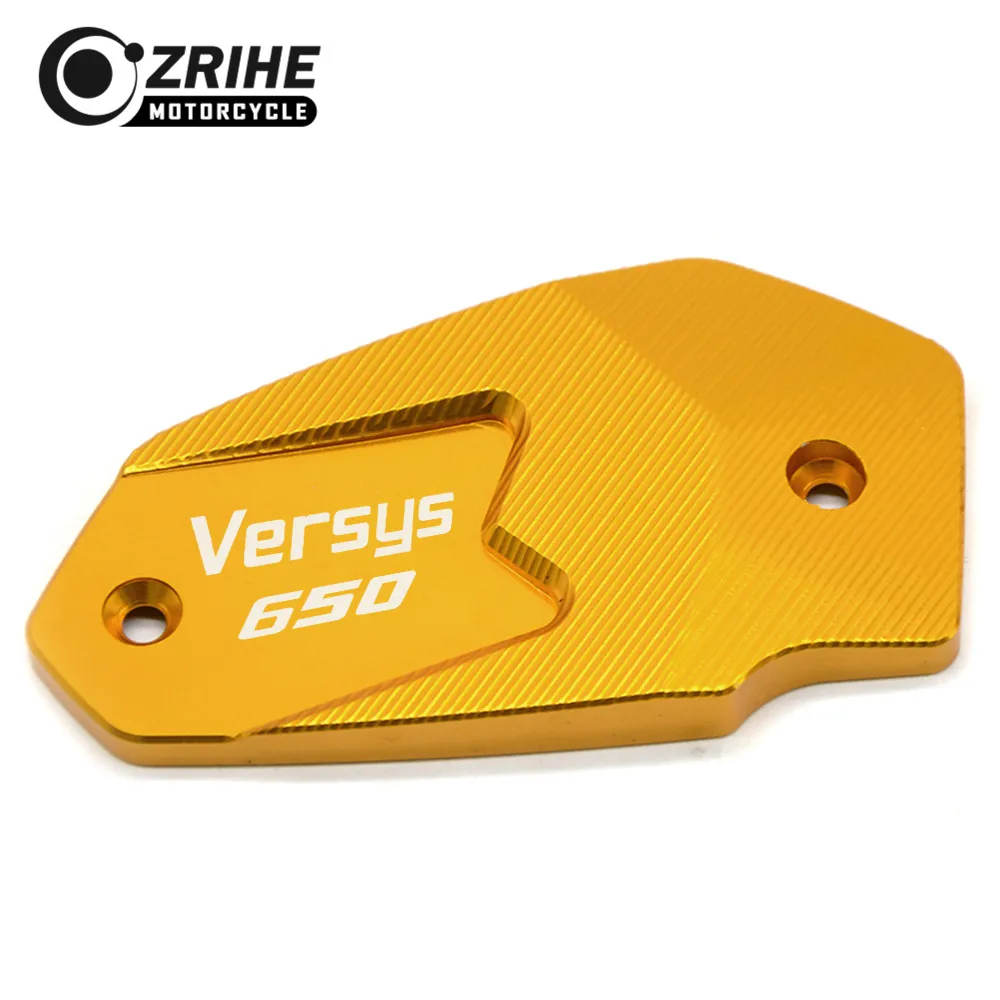 LOGO(VERSYS650)  For kawasaki VERSYS 650 2008-2016 650cc VERSYS 650 VERSYS Motorcycle CNC Brake Fluid Reservoir Cap cover