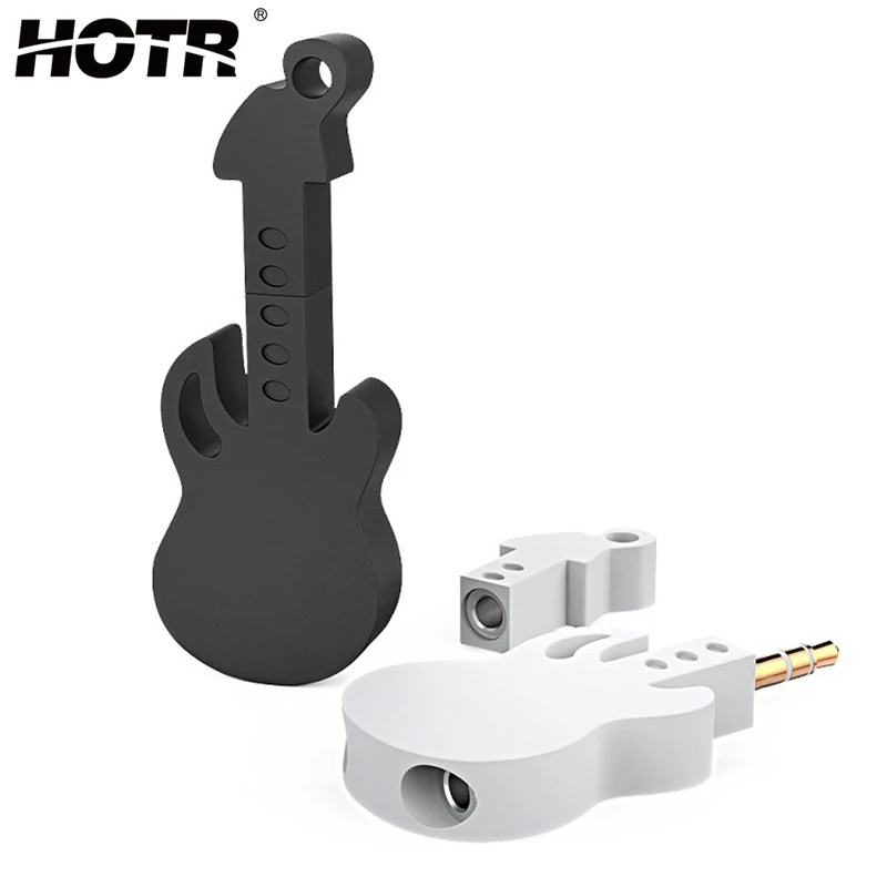 

HOTR Music Share Earphone Adapter 3.5mm Violin Audio Aux Plug Headphone Sharing Distributor Splitter for MP4 Computer Speaker