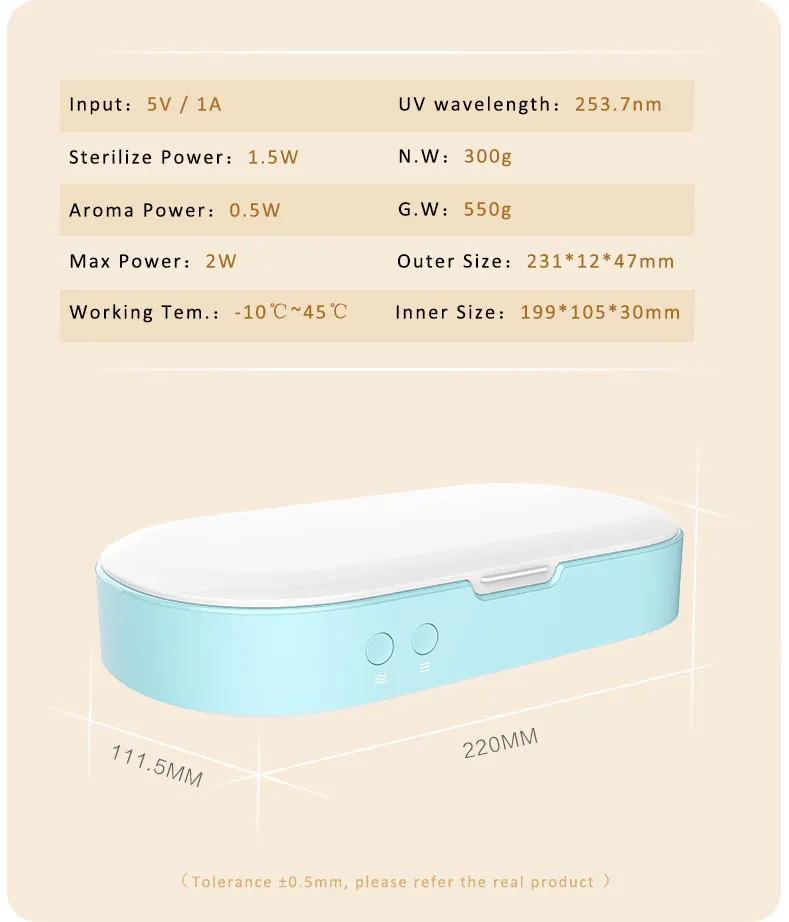 Телефон Стерилизатор ароматерапия телефон ткань для чистки часов ювелирные изделия чистый грипп Mrsa УФ Озон Арома безопасность для детей семья лучшие подарки