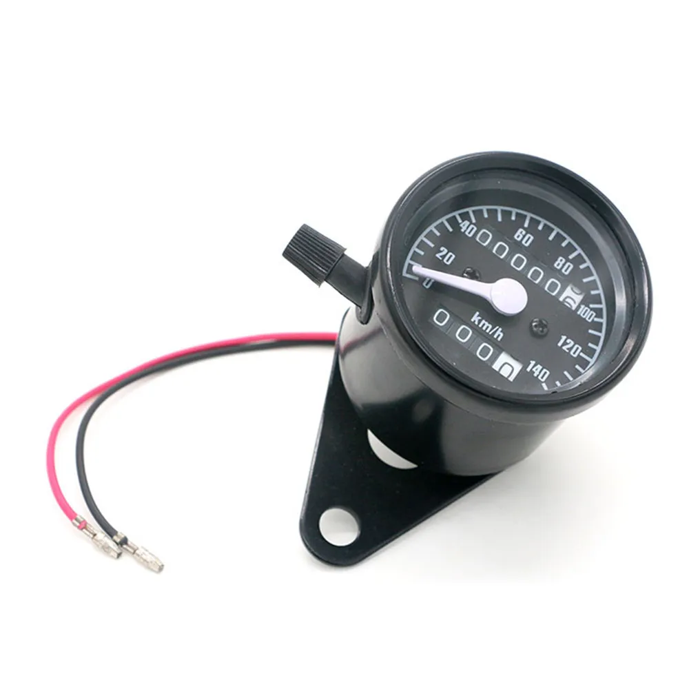 

DC 12V Universal Motorcycle Speedometer Odometer Motorcycle Dual Speed Meter with LED Indicator Speedometer Gauge 0-140km/h