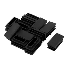 Горячая 12 шт. 15*30 мм пластиковый прямоугольный разъем стол квадратный конец штекер черный