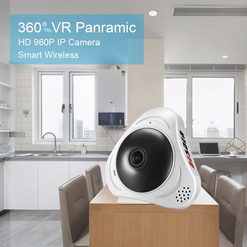 BESDER HD 960P VR Wi Fi камера 360 3D панорамная двухсторонняя IP с объективом рыбий глаз МП
