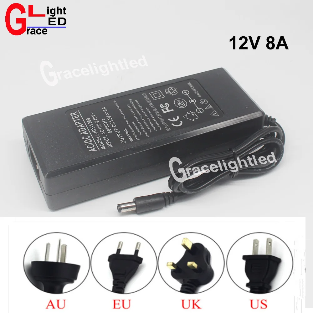 12V8A 12V 8A AC100V 240V 96W LED power adapter LED light Power Supply