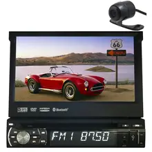 1Din 7 “Съемная Car Audio dvd-плеер gps-навигация стерео gps-навигация Центральный Мультимедиа radiobluetooth + бесплатная камеры