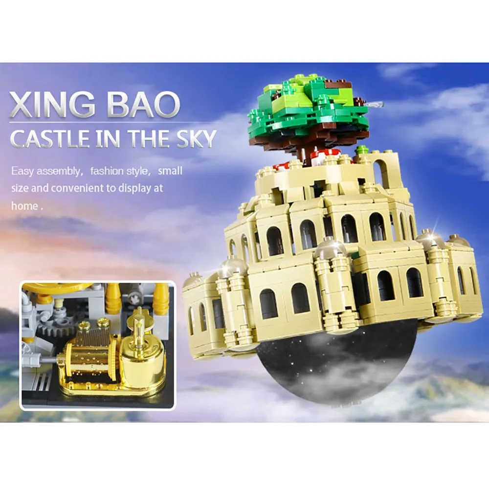 XingBao 05001 1179 шт. оригинальная креативная серия MOC набор город в небе детские
