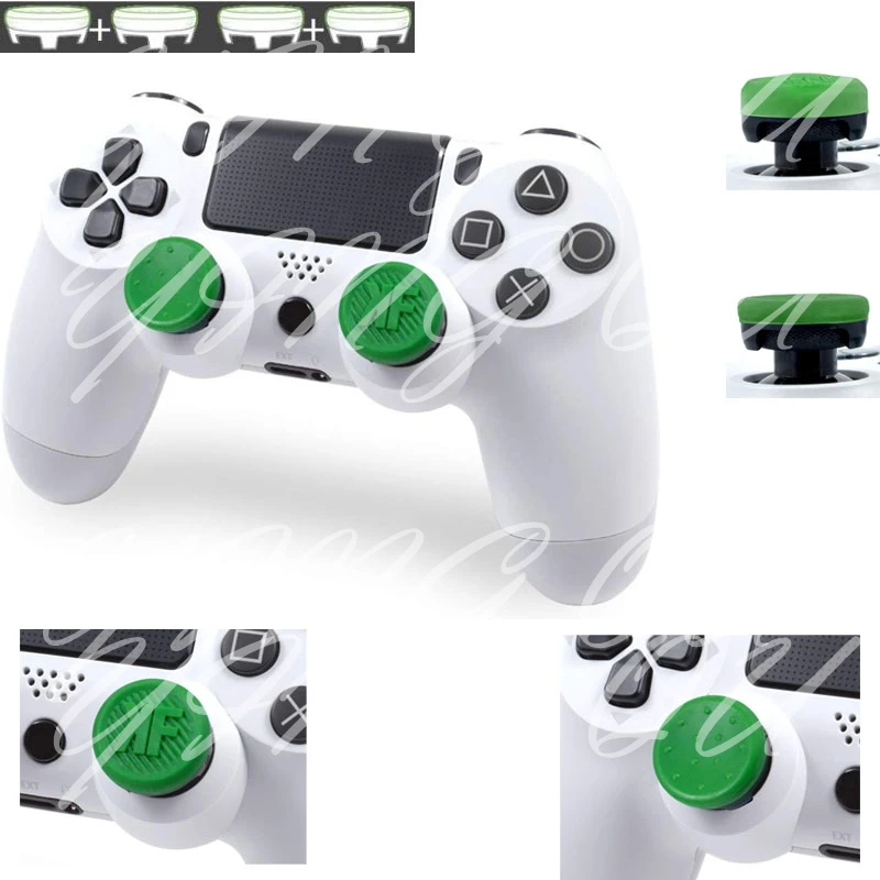 

PS4 Accessories CQC FPS Thumb Grip Joystick Cap Elite Extended Thumbstick Cover for PS4 Slim Pro Controller (4 in 1 Pack)