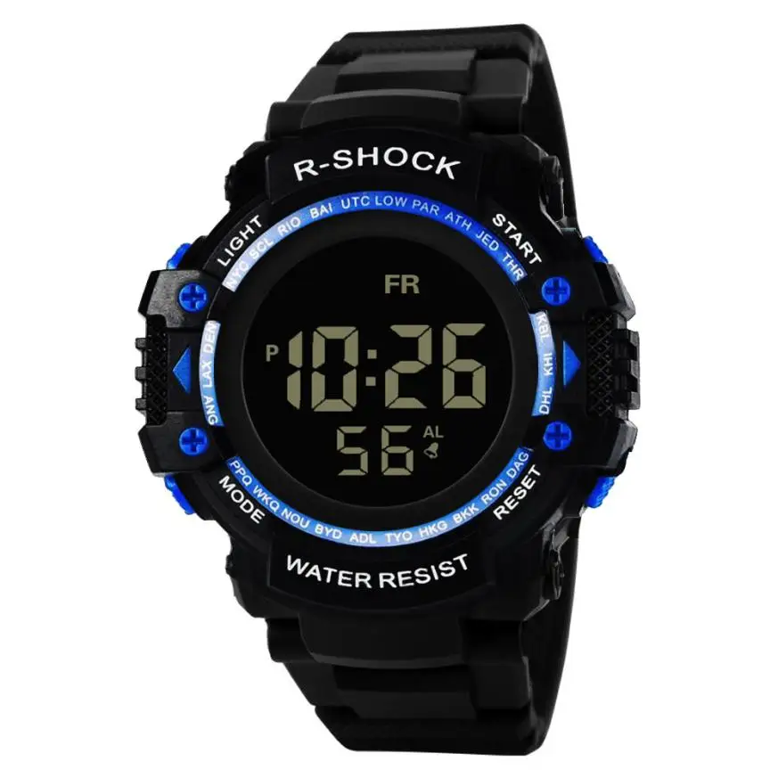 Спортивные часы montre digitale homme цифровые военные армейские мужские часы светодиодный водонепроницаемые наручные часы мужские horloge heren# N03