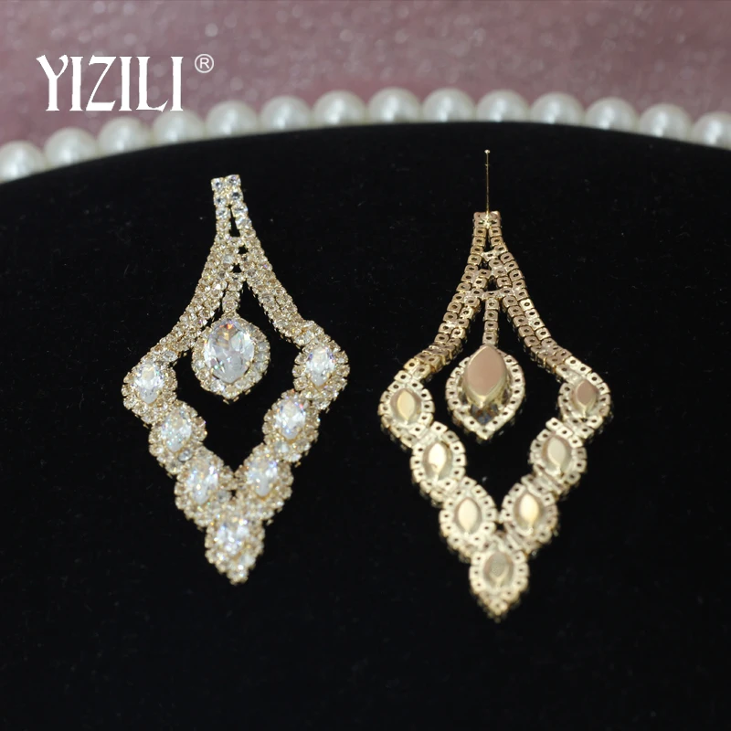 Серьги YIZILI свадебные серьги для женщин Длинные Подвесные подарки модные