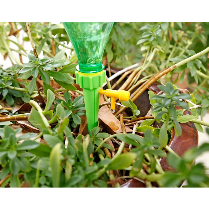 12pcs Auto Drip Irrigation Watering System Automatic Watering Spike for Plants Flower Indoor Household Waterers Bottle U3