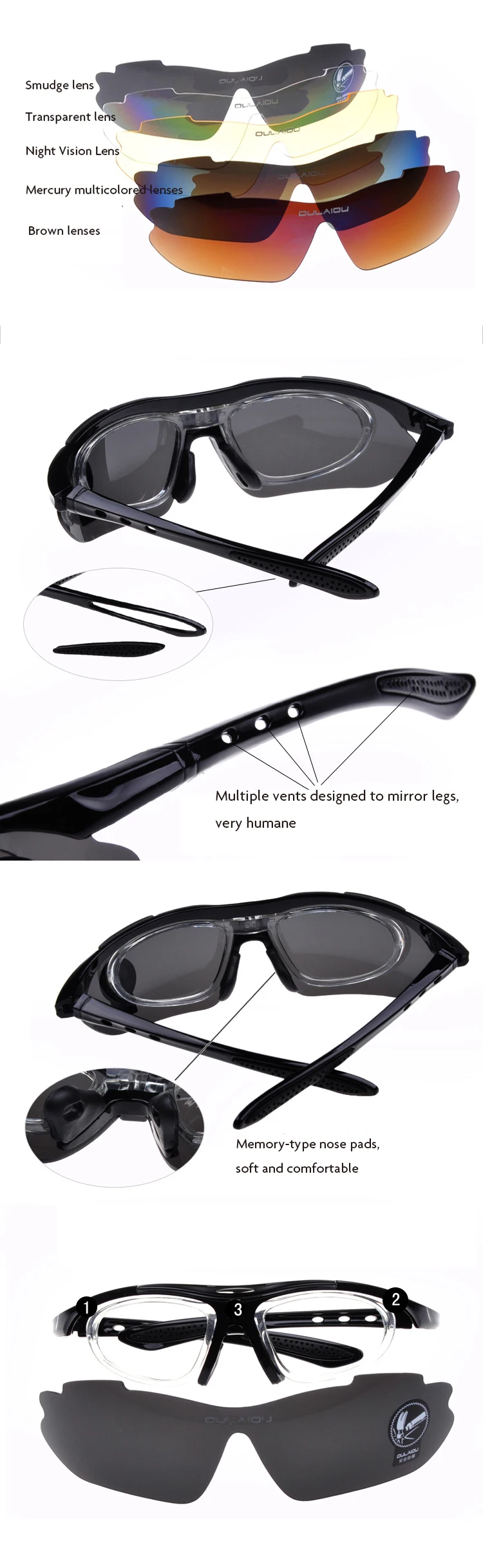 MASCUBE UV400 Защитные очки для альпинизма, пешего туризма, тактические очки, спортивные защитные очки для охоты, 5 линз oculos feminino
