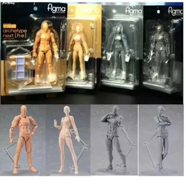 Figma высококачественное тело KUN & BODY CHAN подвижная BJD ПВХ серого цвета экшн
