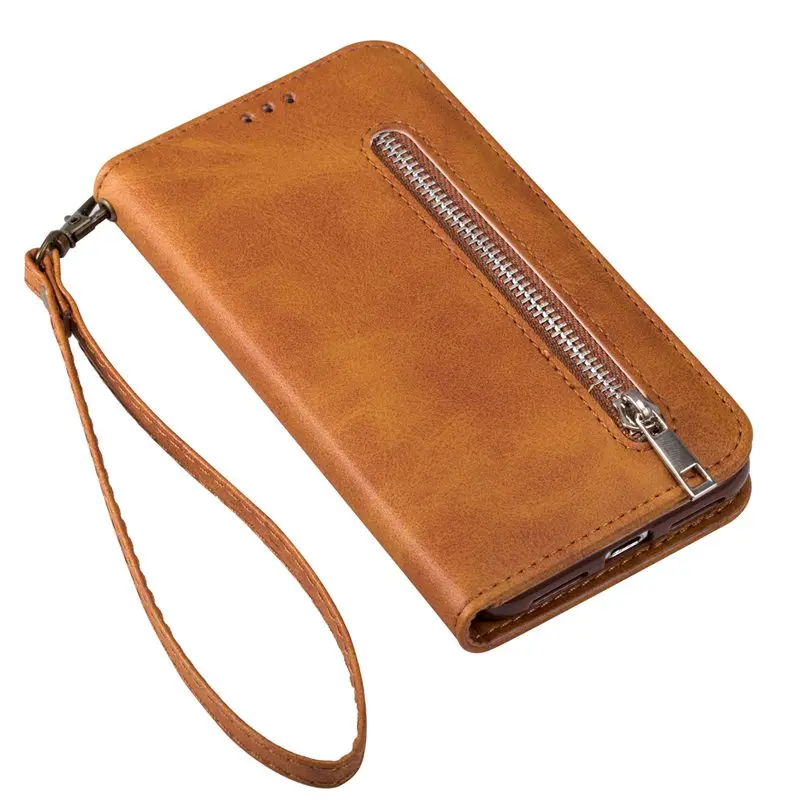 Flip Leather Wallet Case Cover Imitation Cowhide Zipper Card Slot For iPhone 13 12 11 Pro Max XR XS MAX X 6 6S 7 8 Plus SE2020 11 phone case