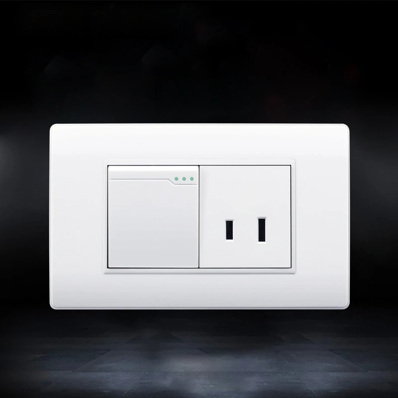 Lige service Ledig 2 Hole Power Socket South American/North America Standard Wall Plate With Light  Switch Push Button Faceplate|Computer Cables & Connectors| - AliExpress