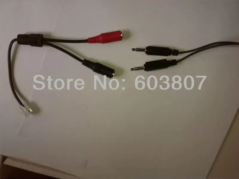 Headset Buddy 2X3.5MM To RJ Adapter For 