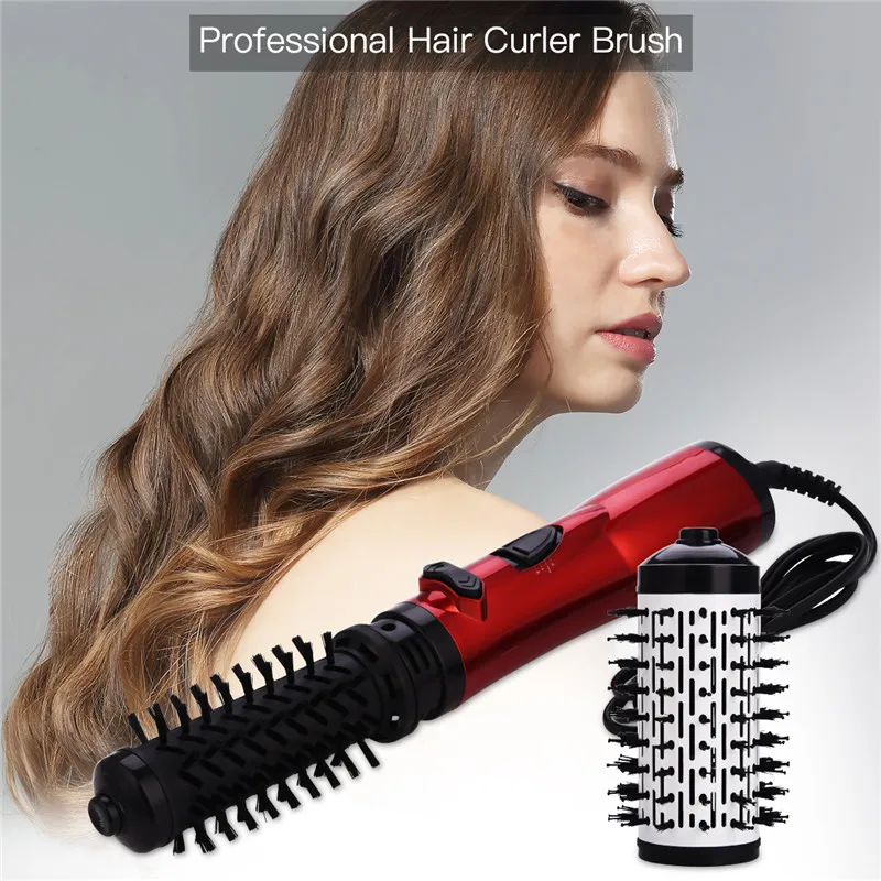 

2 In 1 Multifunction Hair Dryer Brush Automatic Rotating Hair Curler Roller Brush Negative Ion Electric Hair Straightening Comb