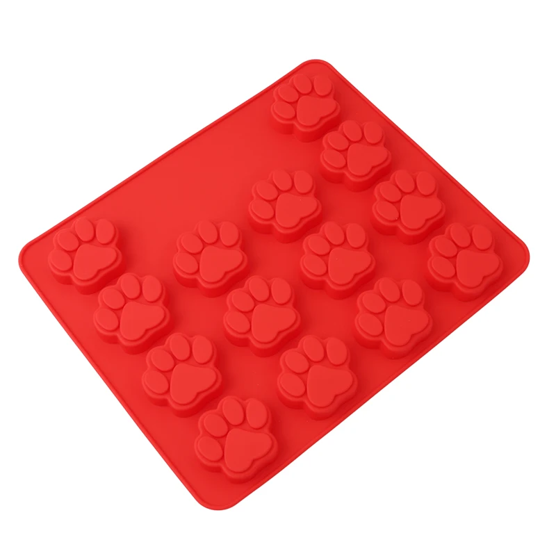 Fun Lovely Biscuit Cake Mold Puppy Paw & Bone Shape Kitchen Multifunctional Silicone Baking Pastry Deserts Cookies Mould G894600|baking pastry|shaped