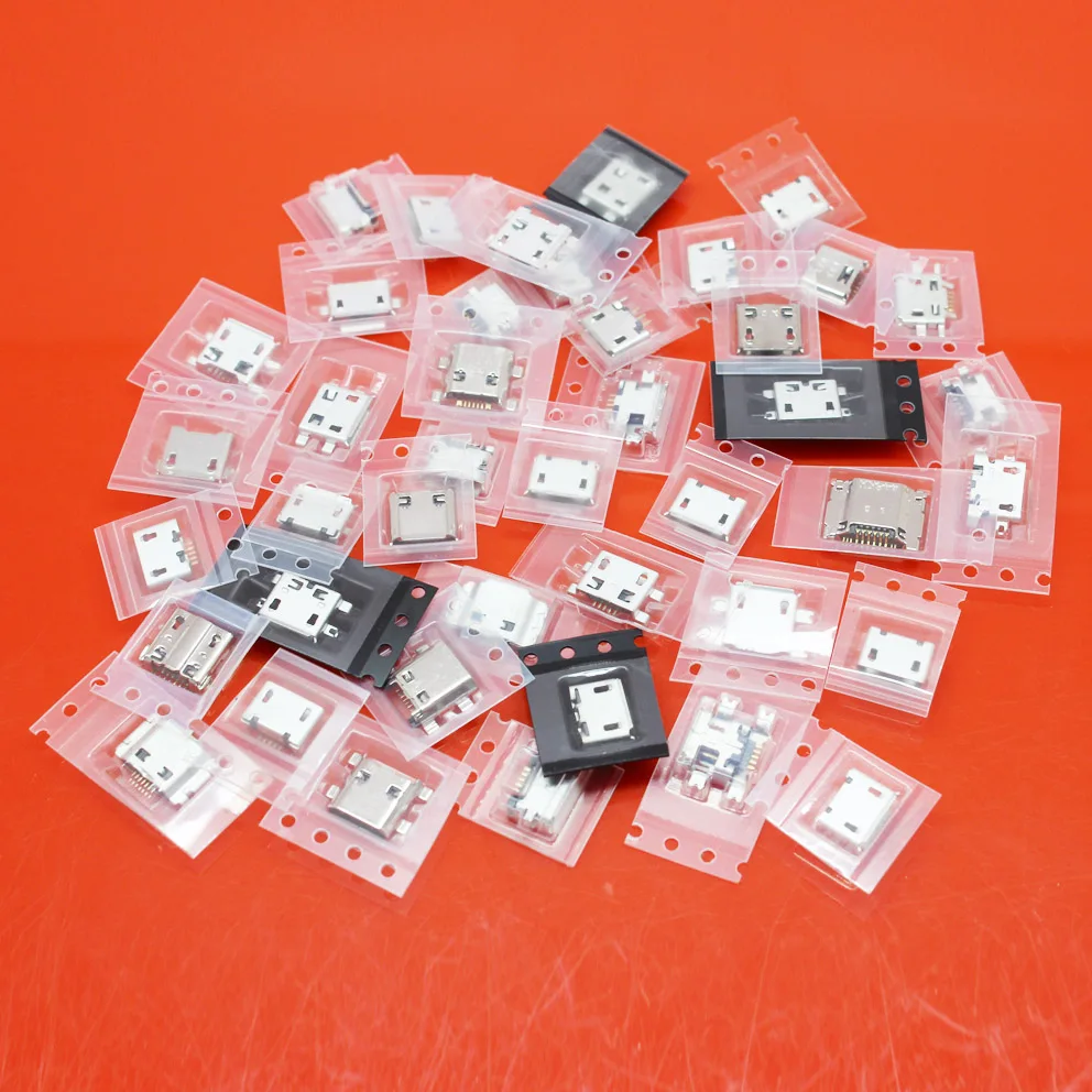 ChengHaoRan самые простые 25 моделей 50 75 шт. микро USB разъем 5P 5 контактный Mix SMD DIP V8 порт