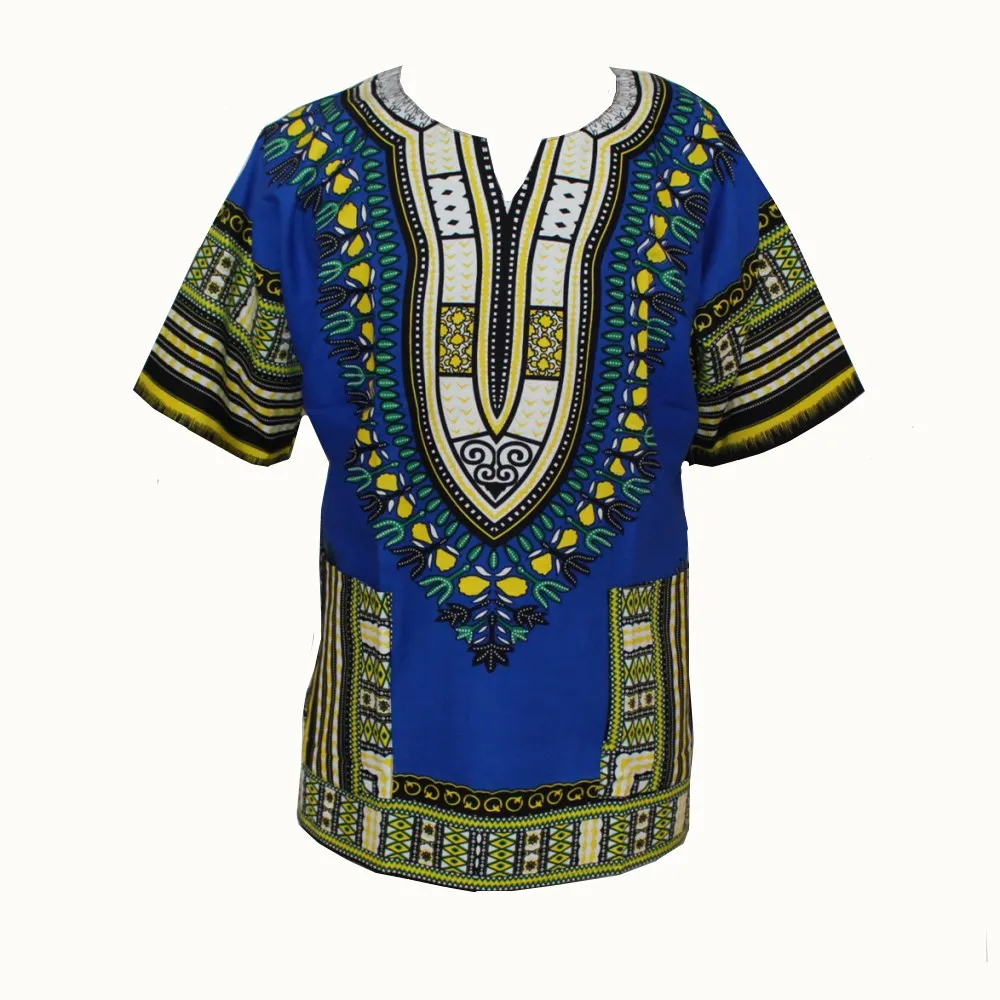 Женское винтажное платье Dashiki футболка с коротким рукавом и принтом в